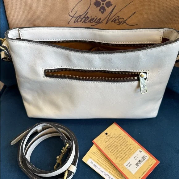 Patricia Nash Cream Patricia Betta Medium Leather Crossbody - Picture 4 of 5